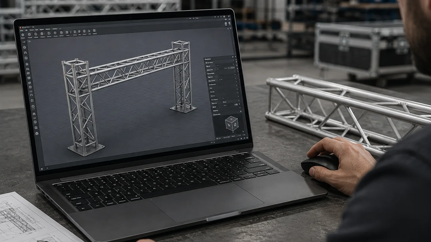 Prova Truss 3D-Konstruktion und -Modellierung – CAD für Aluminium-Traversen, Türkei