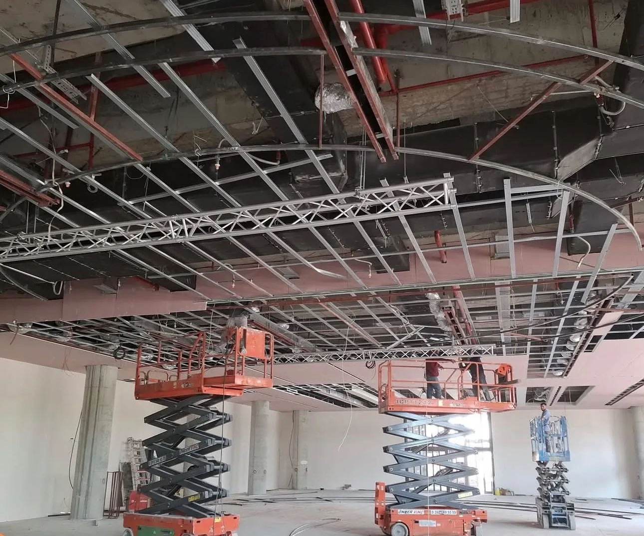 Prova Truss sabit üçgen truss salon tavan kurulumu, Türkiye